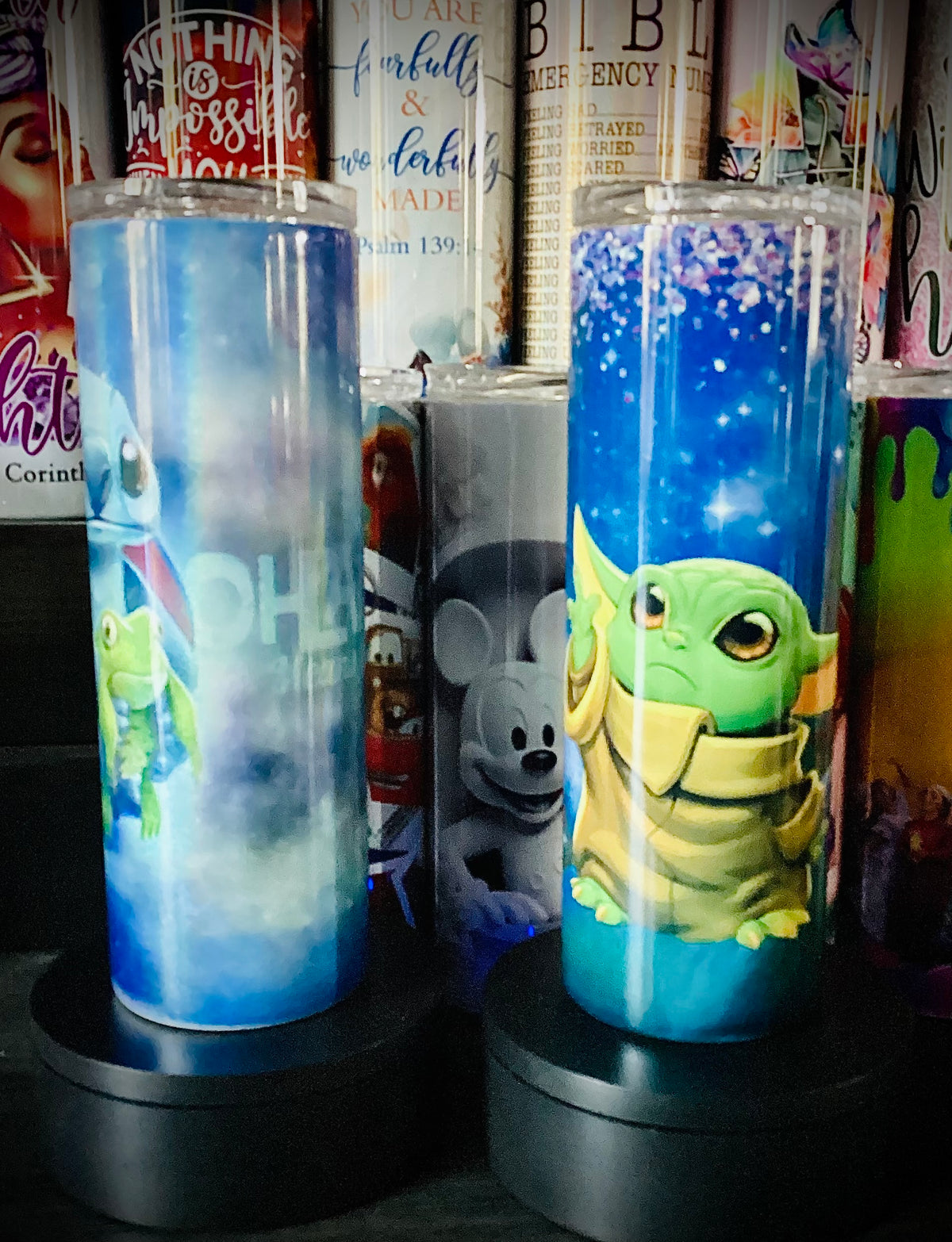 SUBLIMATION (HEAT PRESSED) TUMBLER! CHOOSE YOUR TUMBLER LIVE FROM 40+ PREMADE DESIGNS!