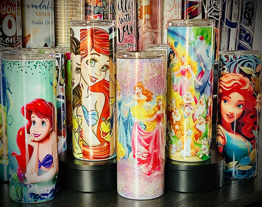 SUBLIMATION (HEAT PRESSED) TUMBLER! CHOOSE YOUR TUMBLER LIVE FROM 40+ PREMADE DESIGNS!