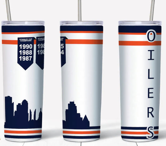 EDMONTON OILERS 20 OZ STAINLESS STEEL TUMBLER