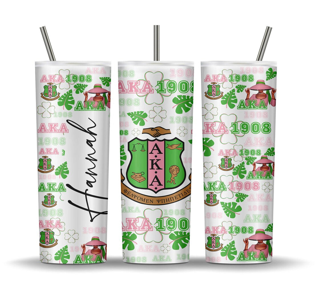 SORORITY 20 OZ STAINLESS STEEL TUMBLER #1