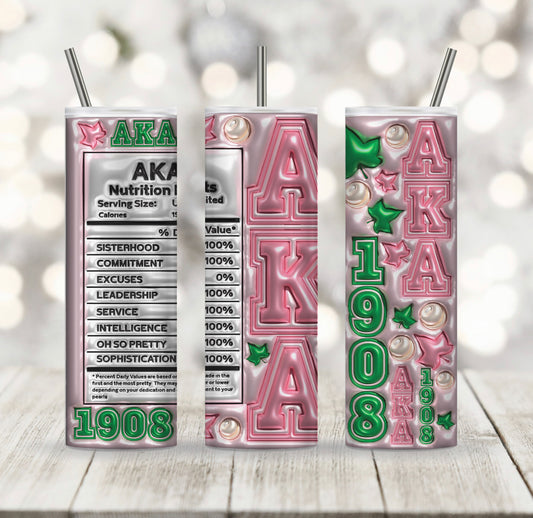 SORORITY 20 OZ STAINLESS STEEL TUMBLER #3