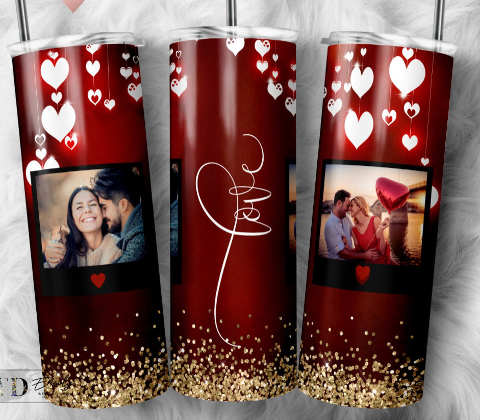 PERSONALIZED LOVE PHOTO TUMBLER