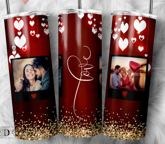 PERSONALIZED LOVE PHOTO TUMBLER