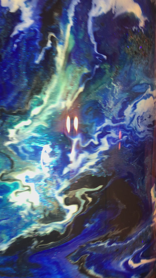 HYDROFIT DUO LID EPOXY 32 OZ TUMBLER - ALCOHOL INK (SWIRL OR MARBLE)